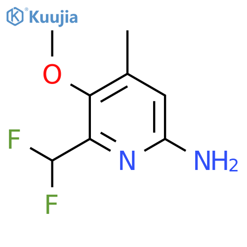 6-Amino-2-(difluoromethyl)-3-methoxy-4-methylpyridine structure