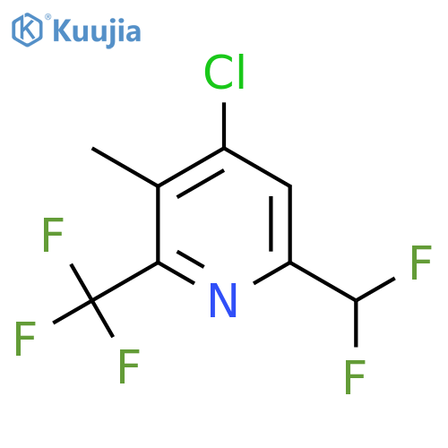 4-Chloro-6-(difluoromethyl)-3-methyl-2-(trifluoromethyl)pyridine structure
