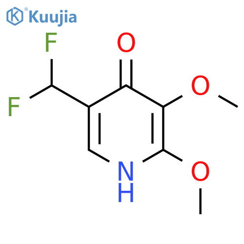 5-(Difluoromethyl)-2,3-dimethoxy-4-hydroxypyridine structure