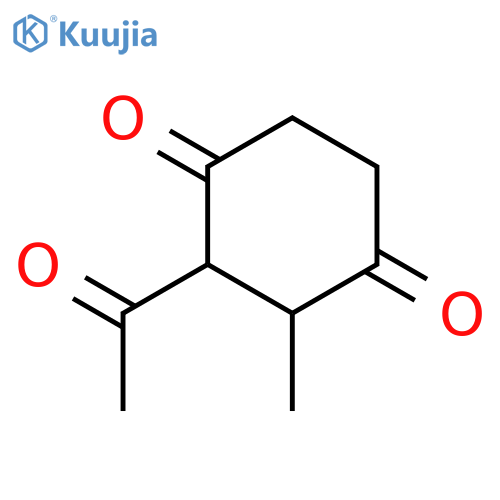 1,4-Cyclohexanedione, 2-acetyl-3-methyl- (9CI) structure