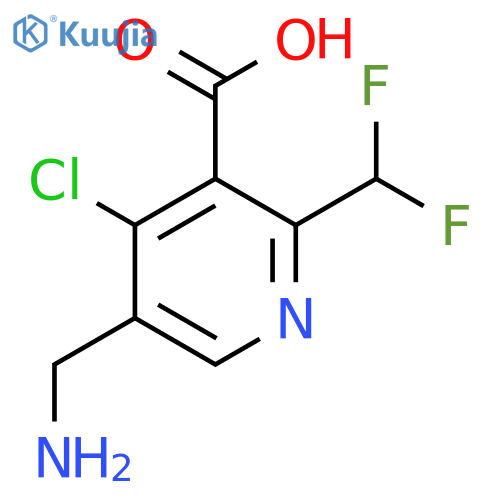 5-(Aminomethyl)-4-chloro-2-(difluoromethyl)pyridine-3-carboxylic acid structure