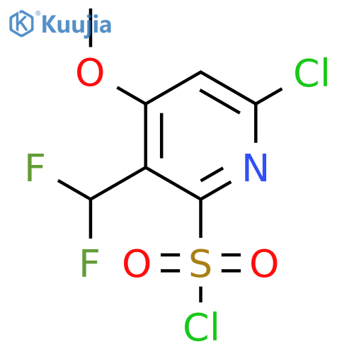 6-Chloro-3-(difluoromethyl)-4-methoxypyridine-2-sulfonyl chloride structure