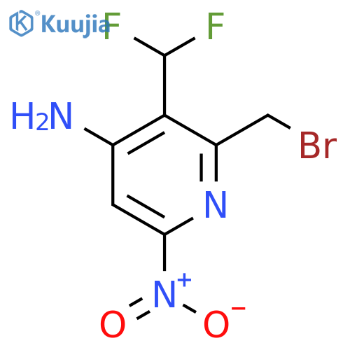 4-Amino-2-(bromomethyl)-3-(difluoromethyl)-6-nitropyridine structure