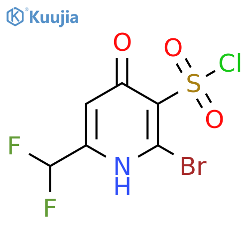 2-Bromo-6-(difluoromethyl)-4-hydroxypyridine-3-sulfonyl chloride structure