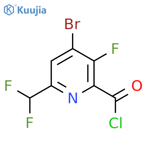 4-Bromo-6-(difluoromethyl)-3-fluoropyridine-2-carbonyl chloride structure