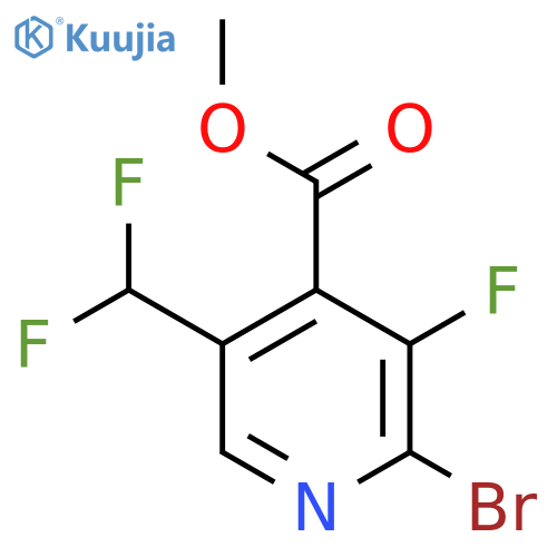 Methyl 2-bromo-5-(difluoromethyl)-3-fluoropyridine-4-carboxylate structure