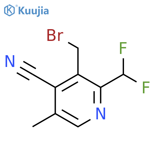 3-(Bromomethyl)-4-cyano-2-(difluoromethyl)-5-methylpyridine structure