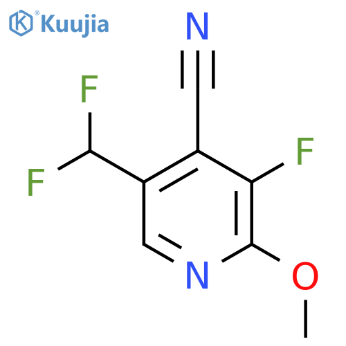 4-Cyano-5-(difluoromethyl)-3-fluoro-2-methoxypyridine structure
