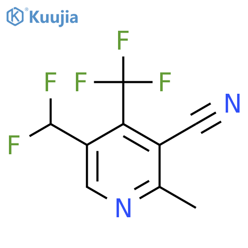 3-Cyano-5-(difluoromethyl)-2-methyl-4-(trifluoromethyl)pyridine structure