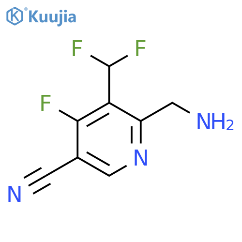 2-(Aminomethyl)-5-cyano-3-(difluoromethyl)-4-fluoropyridine structure