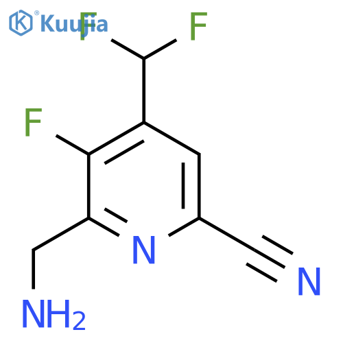 2-(Aminomethyl)-6-cyano-4-(difluoromethyl)-3-fluoropyridine structure