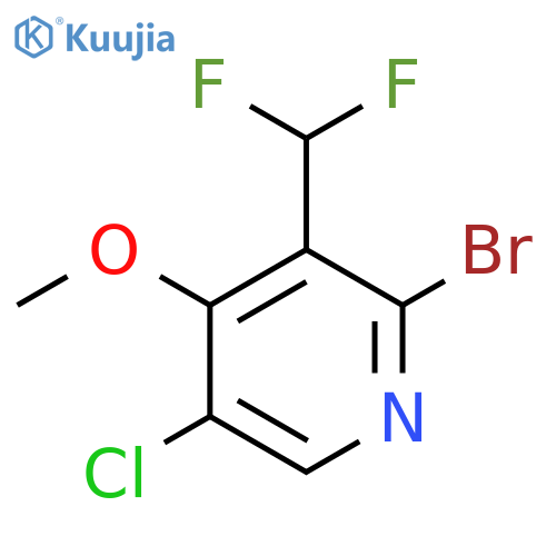 2-Bromo-5-chloro-3-(difluoromethyl)-4-methoxypyridine structure