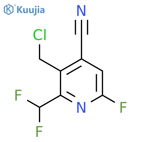 3-(Chloromethyl)-4-cyano-2-(difluoromethyl)-6-fluoropyridine structure