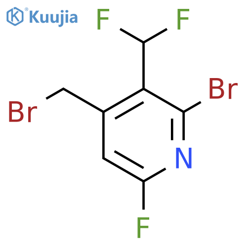 2-Bromo-4-(bromomethyl)-3-(difluoromethyl)-6-fluoropyridine structure