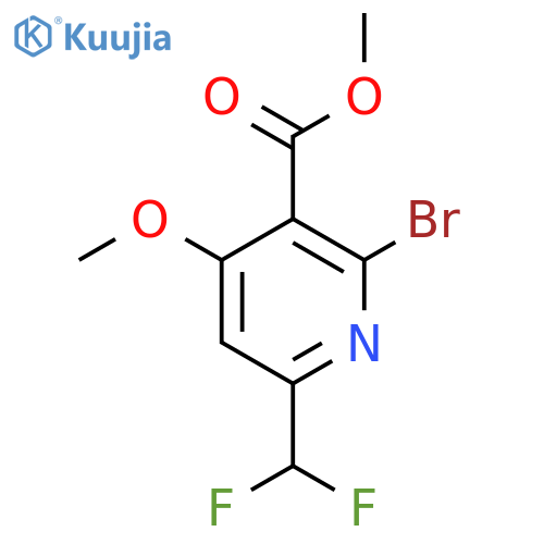 Methyl 2-bromo-6-(difluoromethyl)-4-methoxypyridine-3-carboxylate structure