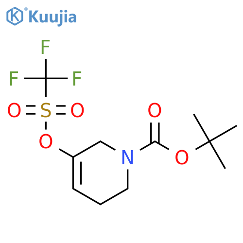 tert-Butyl 3-(((trifluoromethyl)sulfonyl)oxy)-5,6-dihydropyridine-1(2H)-carboxylate structure