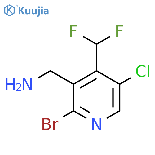 3-(Aminomethyl)-2-bromo-5-chloro-4-(difluoromethyl)pyridine structure