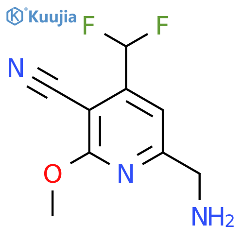 6-(Aminomethyl)-3-cyano-4-(difluoromethyl)-2-methoxypyridine structure