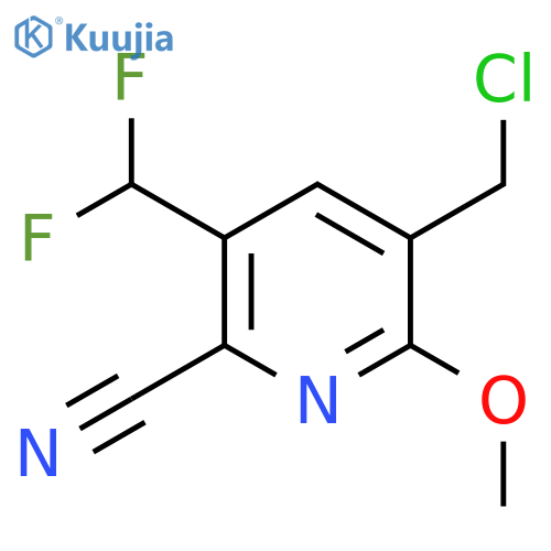 5-(Chloromethyl)-2-cyano-3-(difluoromethyl)-6-methoxypyridine structure