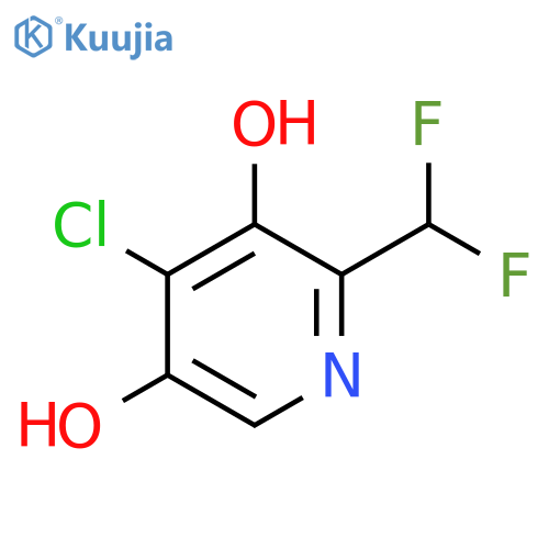 4-Chloro-2-(difluoromethyl)-3,5-dihydroxypyridine structure