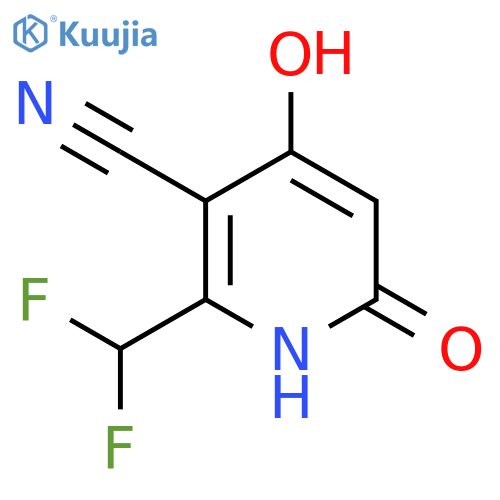 3-Cyano-2-(difluoromethyl)-4,6-dihydroxypyridine structure