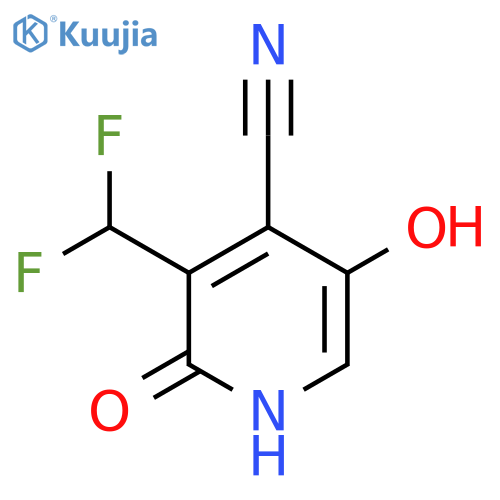 4-Cyano-3-(difluoromethyl)-2,5-dihydroxypyridine structure