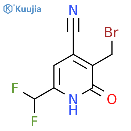 3-(Bromomethyl)-4-cyano-6-(difluoromethyl)-2-hydroxypyridine structure