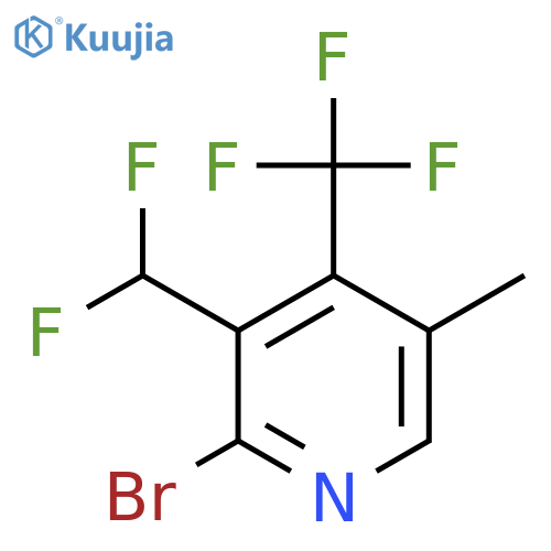 2-Bromo-3-(difluoromethyl)-5-methyl-4-(trifluoromethyl)pyridine structure
