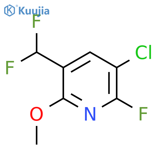 3-Chloro-5-(difluoromethyl)-2-fluoro-6-methoxypyridine structure