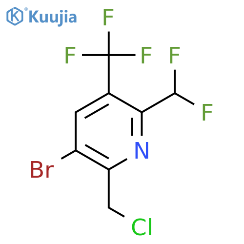 3-Bromo-2-(chloromethyl)-6-(difluoromethyl)-5-(trifluoromethyl)pyridine structure