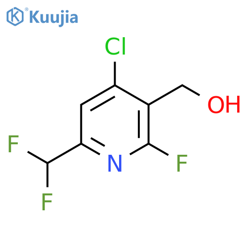 4-Chloro-6-(difluoromethyl)-2-fluoropyridine-3-methanol structure