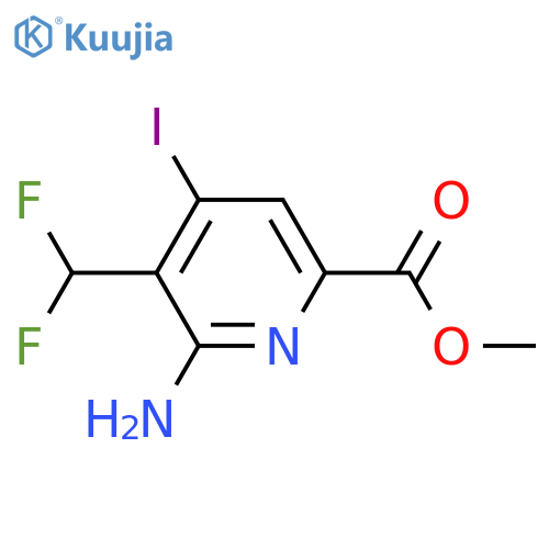 Methyl 2-amino-3-(difluoromethyl)-4-iodopyridine-6-carboxylate structure