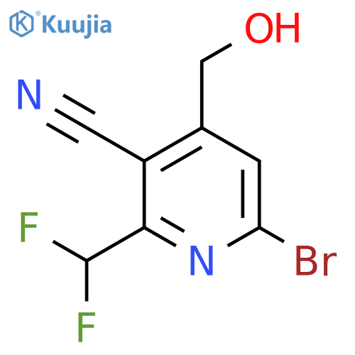 6-Bromo-3-cyano-2-(difluoromethyl)pyridine-4-methanol structure