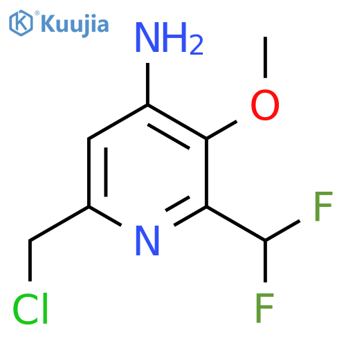 4-Amino-6-(chloromethyl)-2-(difluoromethyl)-3-methoxypyridine structure