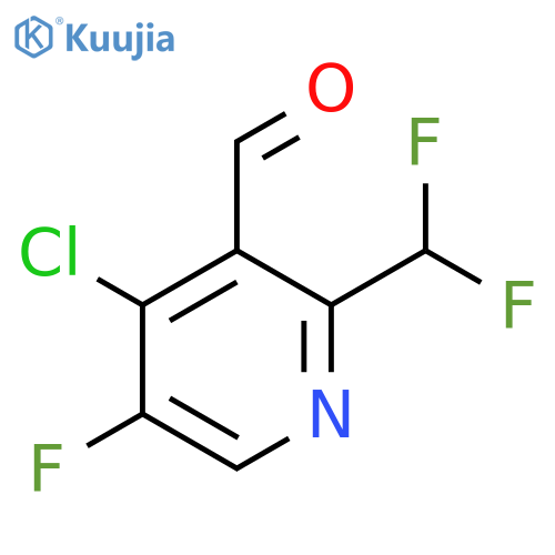 4-Chloro-2-(difluoromethyl)-5-fluoropyridine-3-carboxaldehyde structure