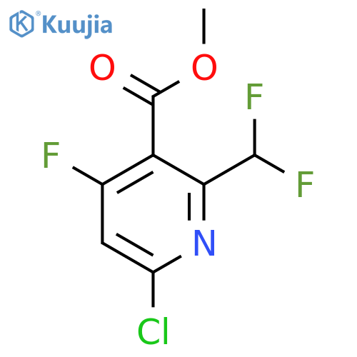 Methyl 6-chloro-2-(difluoromethyl)-4-fluoropyridine-3-carboxylate structure