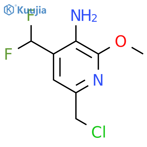 3-Amino-6-(chloromethyl)-4-(difluoromethyl)-2-methoxypyridine structure