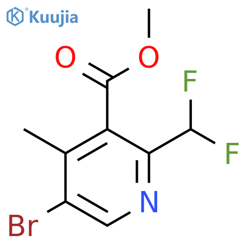 Methyl 5-bromo-2-(difluoromethyl)-4-methylpyridine-3-carboxylate structure