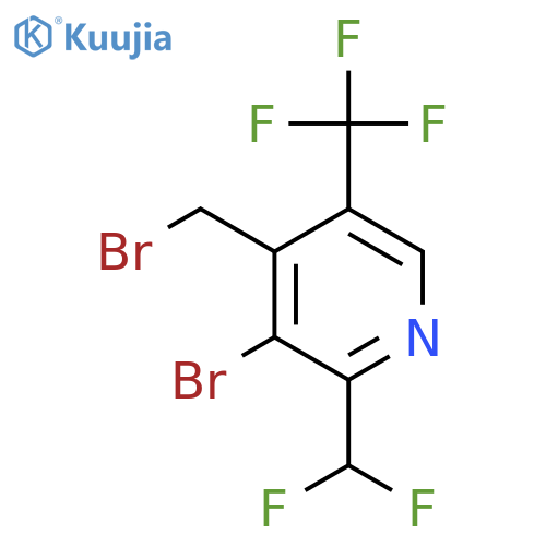 3-Bromo-4-(bromomethyl)-2-(difluoromethyl)-5-(trifluoromethyl)pyridine structure