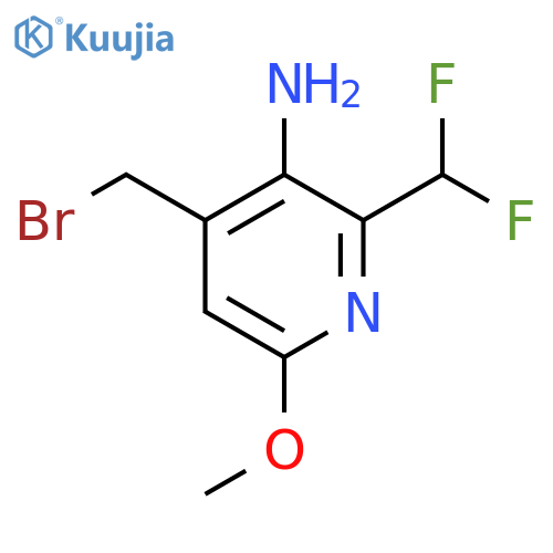 3-Amino-4-(bromomethyl)-2-(difluoromethyl)-6-methoxypyridine structure