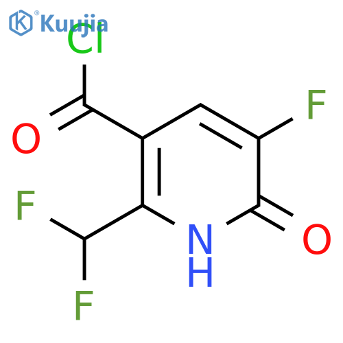 2-(Difluoromethyl)-5-fluoro-6-hydroxypyridine-3-carbonyl chloride structure