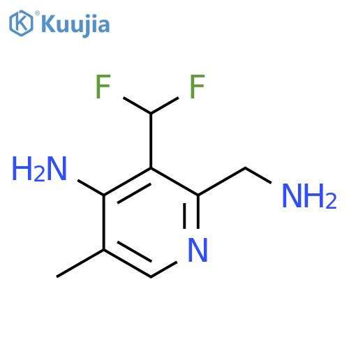 4-Amino-2-(aminomethyl)-3-(difluoromethyl)-5-methylpyridine structure