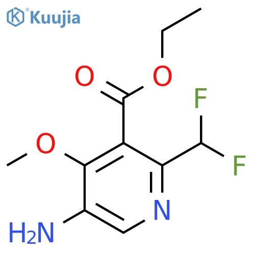 Ethyl 5-amino-2-(difluoromethyl)-4-methoxypyridine-3-carboxylate structure
