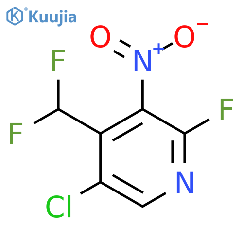 5-Chloro-4-(difluoromethyl)-2-fluoro-3-nitropyridine structure