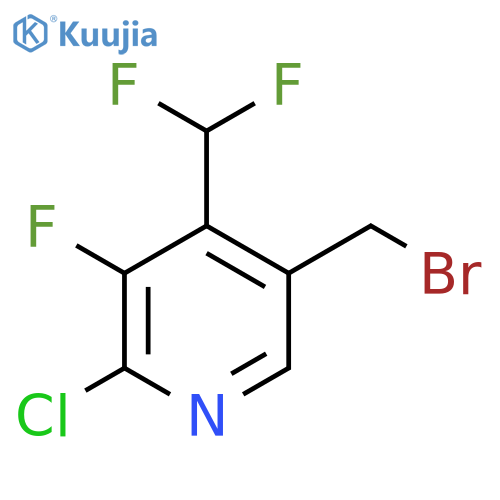 5-(Bromomethyl)-2-chloro-4-(difluoromethyl)-3-fluoropyridine structure