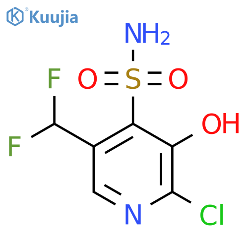 2-Chloro-5-(difluoromethyl)-3-hydroxypyridine-4-sulfonamide structure