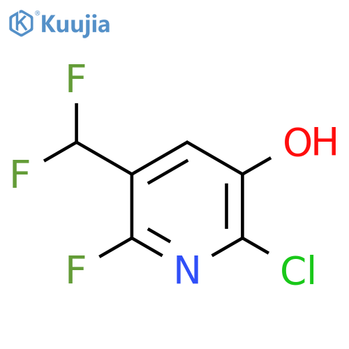2-Chloro-5-(difluoromethyl)-6-fluoro-3-hydroxypyridine structure