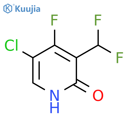 5-Chloro-3-(difluoromethyl)-4-fluoro-2-hydroxypyridine structure