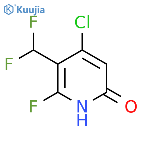 4-Chloro-3-(difluoromethyl)-2-fluoro-6-hydroxypyridine structure