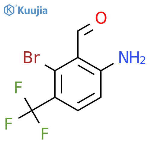 6-Amino-2-bromo-3-(trifluoromethyl)benzaldehyde structure